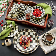 MacKenzie-Childs Courtly Check Enamel Charger/Plate