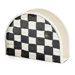 MacKenzie-Childs Courtly Check Enamel Napkin Holder