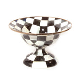 MacKenzie-Childs Courtly Check Enamel Compote – Small
