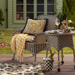 MacKenzie-Childs Courtly Check Enamel Two Tier Sweet Stand
