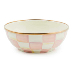 MacKenzie-Childs Rosy Check Enamel Everyday Bowl