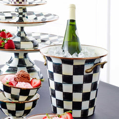 MacKenzie-Childs Courtly Check Enamel Wine Cooler