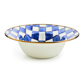 MacKenzie-Childs Royal Check Enamel Serving Bowl