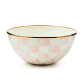 MacKenzie-Childs Rosy Check Enamel Small Everyday Bowl