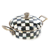 MacKenzie-Childs Courtly Check Enamel 3 Quart Casserole