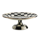 MacKenzie-Childs Courtly Check Enamel Pedestal Platter – Small