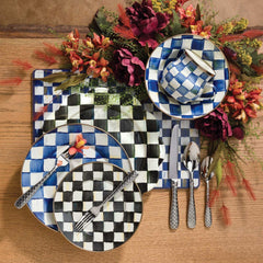 MacKenzie-Childs Royal Check Enamel Breakfast Bowl