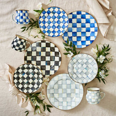 MacKenzie-Childs Courtly Check Enamel Dinner Plate