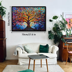 Tree of Life Stained Glass Mosaic Puzzle for Adults – 1000 Pieces