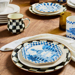 MacKenzie-Childs Courtly Check Enamel Dinner Plate
