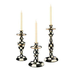 MacKenzie-Childs Enamel Dinner Candlestick Holders – Set of 4