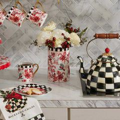 MacKenzie-Childs Cardinal Toile Teapot