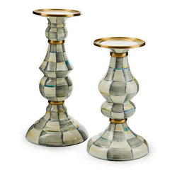 MacKenzie-Childs Enamel Pillar Candlestick Holder