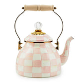 MacKenzie-Childs Rosy Check Enamel Tea Kettle – 1.89 L