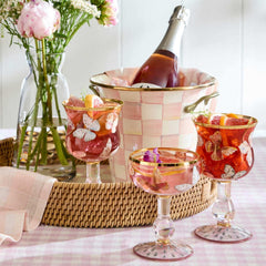 MacKenzie-Childs Rosy Check Wine Cooler