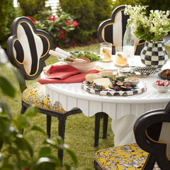 MacKenzie-Childs Courtly Check Enamel Cheese Course