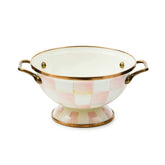MacKenzie-Childs Rosy Check Enamel Simply Anything Bowl