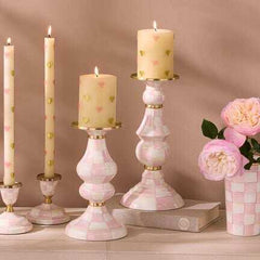 MacKenzie-Childs Enamel Pillar Candlestick Holder