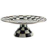 MacKenzie-Childs Courtly Check Enamel Pedestal Platter – Large