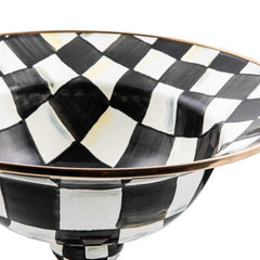 MacKenzie-Childs Courtly Check Enamel Compote – Large