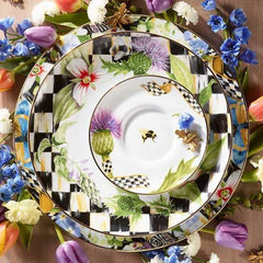 MacKenzie-Childs Thistle & Bee Charger