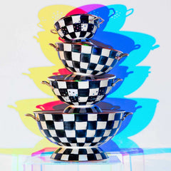 MacKenzie-Childs Courtly Check Enamel Almost Everything Bowl