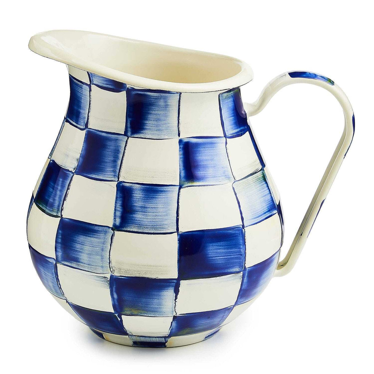 MacKenzie-Childs Royal Check Enamel Pitcher – 2.84 L