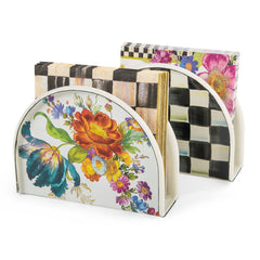 MacKenzie-Childs Courtly Check Enamel Napkin Holder