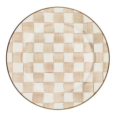 MacKenzie-Childs Mocha Check Charger/Plate