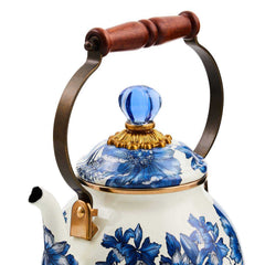MacKenzie-Childs Royal English Garden 2 Quart Tea Kettle – 1.89 L