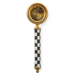 MacKenzie-Childs Courtly Check Supper Club Gold Coffee Scoop