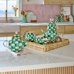 MacKenzie-Childs Emerald Check High Tea