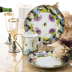 MacKenzie-Childs Thistle & Bee Charger