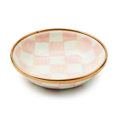 MacKenzie-Childs Rosy Check Enamel Dipping Bowl
