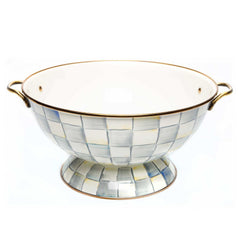MacKenzie-Childs Sterling Check Enamel Everything Bowl – Large