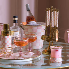 MacKenzie-Childs Rosy Check Wine Cooler
