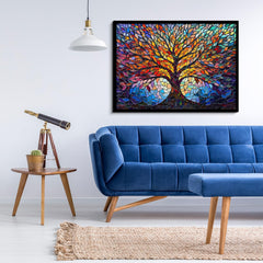 Tree of Life Stained Glass Mosaic Puzzle for Adults – 1000 Pieces