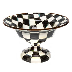 MacKenzie-Childs Courtly Check Enamel Compote – Large