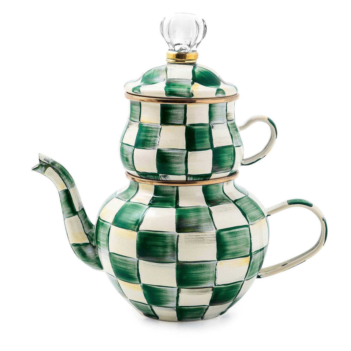MacKenzie-Childs Emerald Check High Tea