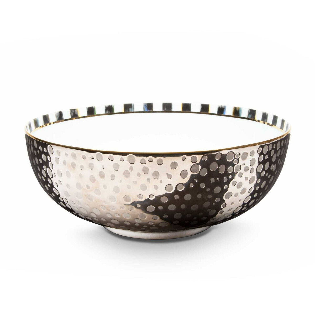 MacKenzie-Childs SoHo Serving Bowl – Platinum