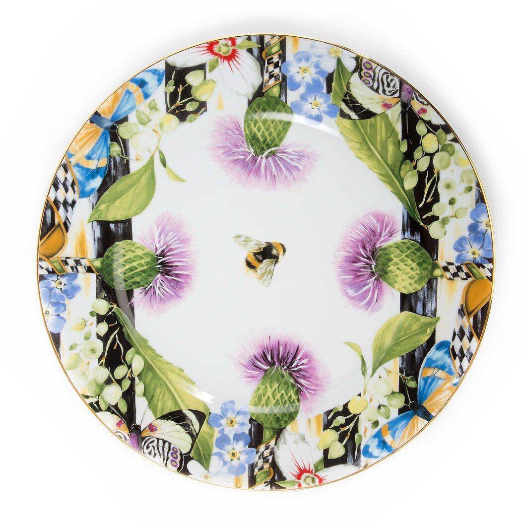 MacKenzie-Childs Thistle & Bee Charger