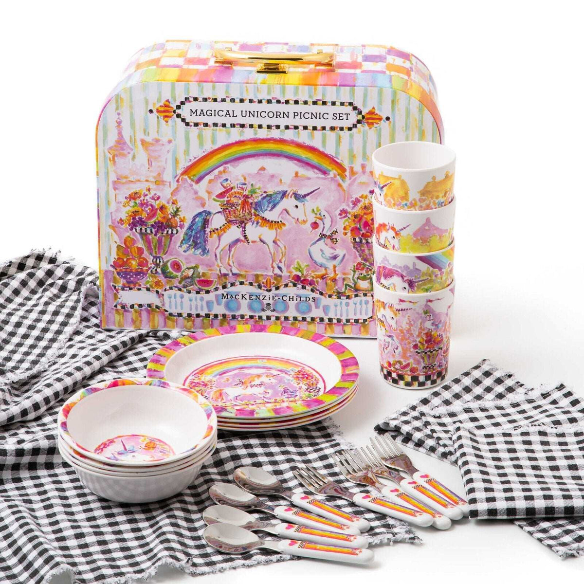 MacKenzie-Childs Magical Unicorn Picnic Set