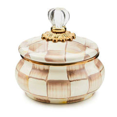 MacKenzie-Childs Check Squashed Pot