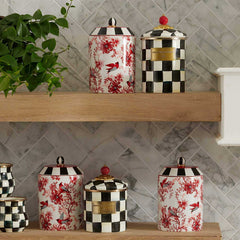 MacKenzie-Childs Cardinal Toile Teapot