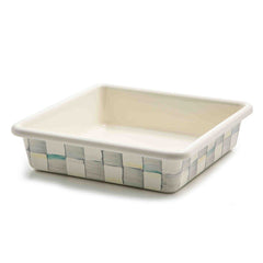 MacKenzie-Childs Sterling Check 8-Inch Enamel Baking Pan