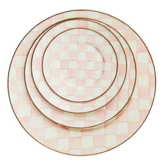 MacKenzie-Childs Rosy Check Charger/Plate